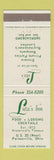 Matchbook Cover - Lutz's Inn Painesville OH