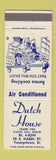 Matchbook Cover - Dutch House Youngstown OH