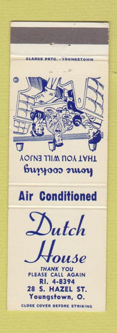 Matchbook Cover - Dutch House Youngstown OH