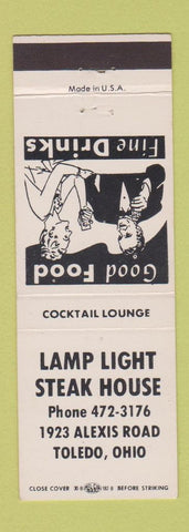 Matchbook Cover - Lamp Light Steak House Toledo OH