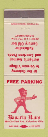 Matchbook Cover - Bavarian Haus Columbus OH German