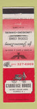 Matchbook Cover - Carriage House Allendale NJ
