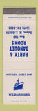 Matchbook Cover - Williamsburg Guest Ship Salem NJ