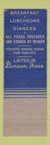 Matchbook Cover - The Alcove Mount Vernon OH