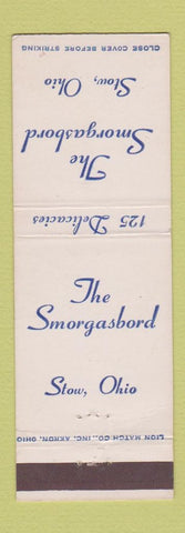 Matchbook Cover - Smorgasbord Stow OH restaurant