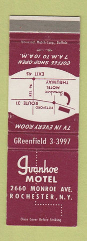 Matchbook Cover - Ivanhoe Motel Rochester NY