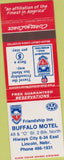 Matchbook Cover - Buffalo Motel Lincoln NE