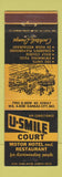 Matchbook Cover - U Smile Court Motel Kansas City MO