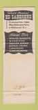 Matchbook Cover - Ed Zaberer's Restaurant Wildwood NJ