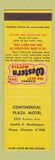 Matchbook Cover - Best Western Continental Plaza Motel Seattle WA