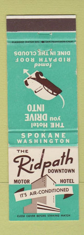 Matchbook Cover - Ridpath Motor Hotel Spokane WA