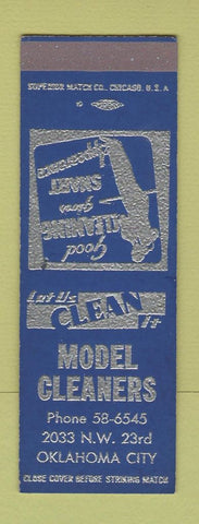 Matchbook Cover - Model Cleaners Oklahoma City OK SAMPLE