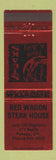 Matchbook Cover - Red Wagon Steak House Poteau OK