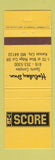 Matchbook Cover - The Score Holiday Inn Kansas City MO