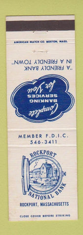 Matchbook Cover - Rockport National Bank MA