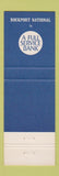 Matchbook Cover - Rockport National Bank MA