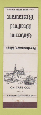 Matchbook Cover - Governor Bradford Restaurant Provincetown MA WEAR