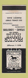 Matchbook Cover - Proctor House Peabody MA