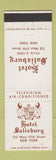 Matchbook Cover - Hotel Salisbury New York City