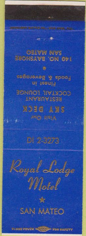 Matchbook Cover - Minneapolis Biltmore Motor Hotel MN