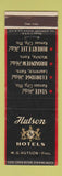 Matchbook Cover - Hutson Hotels Kansas City MO Wichita Lawrence KS