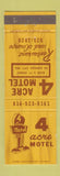 Matchbook Cover - 4 Acre Motel Kansas City MO