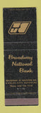 Matchbook Cover - Broadway National Bank Kansas City MO