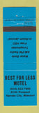 Matchbook Cover - Best for Less Motel Kansas City MO