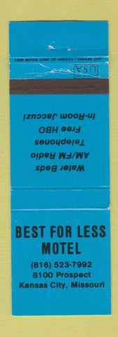 Matchbook Cover - Best for Less Motel Kansas City MO