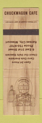 Matchbook Cover - Chuckwagon Cafe Kansas City MO