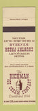 Matchbook Cover - Richman Ice Cream Company Woodstown NJ