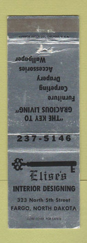Matchbook Cover - Elise's Interior Designing Fargo ND