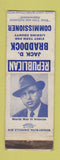 Matchbook Cover - Jack Braddock Commissioner Election Licking County OH WORN