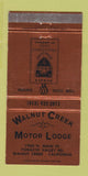 Matchbook Cover - Walnut Creek Motor Lodge CA WEAR 30 Strike