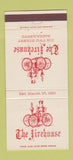 Matchbook Cover - The Firehouse Sacramento CA 30 Strike