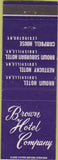 Matchbook Cover - Hotels Louisville KY Lexington