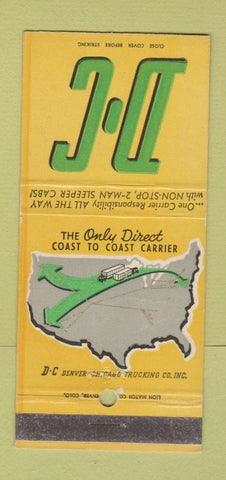 Matchbook Cover - Denver Chicago Trucking 30 Strike