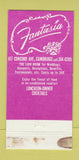 Matchbook Cover - Fantasia Restaurant Cambridge MA 30 Strike