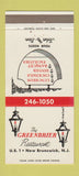 Matchbook Cover - Greenbrier Restaurant New Brunswick NJ 30 Strike