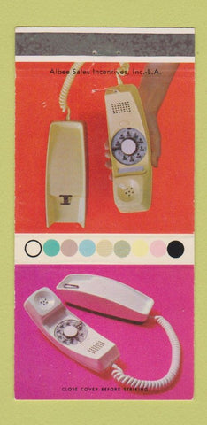 Matchbook Cover - Skyline Telephones GTE General Telephone 30 Strike