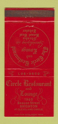 Matchbook Cover - Circle Restaurant Brighton MA WEAR 30 Strike
