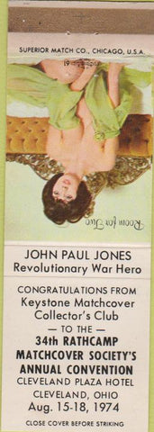 Matchbook Cover - Keystone Match Club Allentown PA pinup WEAR