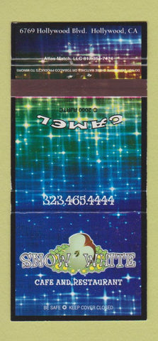 Matchbook Cover - Snow White Cafe Hollywood CA Camel Cigarettes 30 Strike