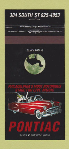 Matchbook Cover - Pontiac Camel Cigarettes Philadelphia PA music 30 Strike
