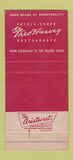 Matchbook Cover - Fred Harvey Cowboy 30 Strike