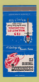 Matchbook Cover - Bookbinder's Restaurant Philadelphia PA 30 Strike