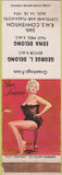 Matchbook Cover - RMS 1974 Cleveland OH pinup WORN