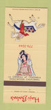 Matchbook Cover - Haji Bab's Inglewood CA girlie 30 Strike