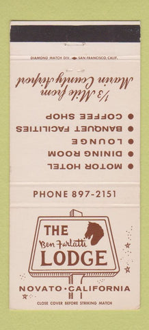 Matchbook Cover - The Ben Farlatti Lodge Novato CA 30 Strike