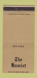 Matchbook Cover - The Hamlet Restaurant Carol Stream IL 30 Strike